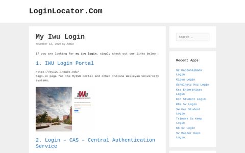 My Iwu Login - LoginLocator.Com