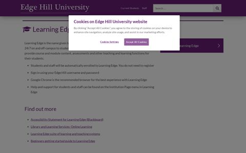 Login to Learning Edge - Edge Hill University