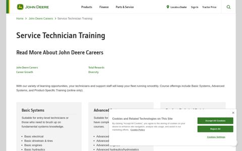 Service Technician Training | John Deere Careers | John ...