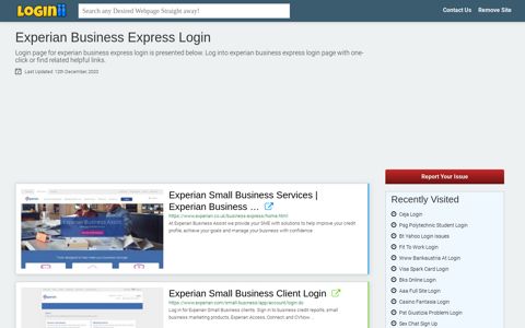 Experian Business Express Login - Loginii.com
