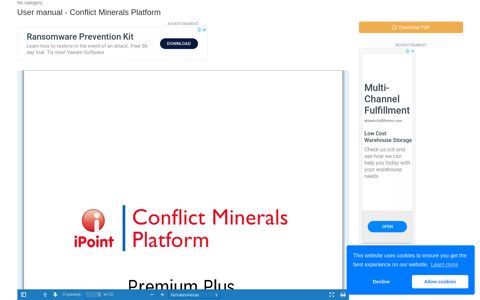 User manual - Conflict Minerals Platform | Manualzz