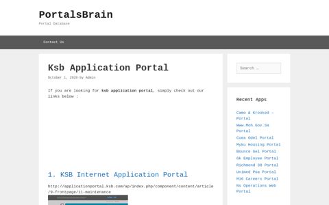 Ksb Application - Ksb Internet Application Portal