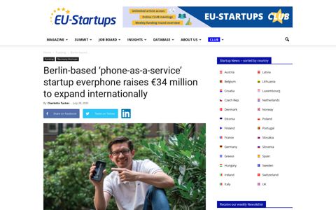 Berlin-based 'phone-as-a-service' startup everphone raises ...