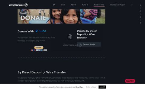 Donate - Emmanuel TV