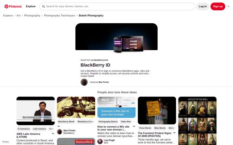 BlackBerry ID - BlackBerry Entrar - Entrar parágrafo ... - Pinterest