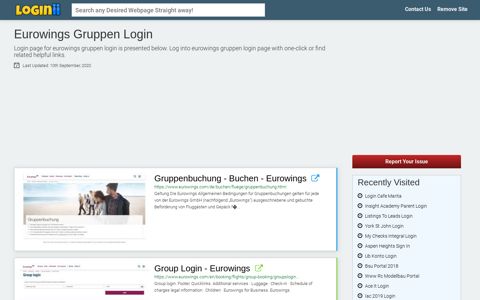 Eurowings Gruppen Login - Loginii.com