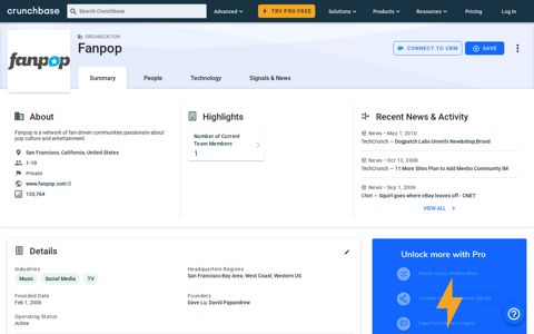 Fanpop - Crunchbase Company Profile & Funding