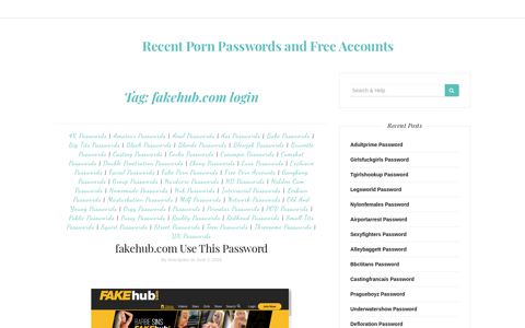 fakehub.com login – Recent Porn Passwords and Free Accounts