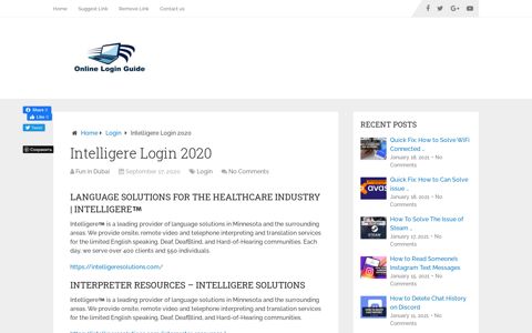 Intelligere Login 2020 - Online Guide Online: Official Online ...