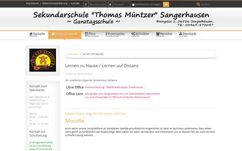 Lernen mit Moodle - muentzer-schule.de