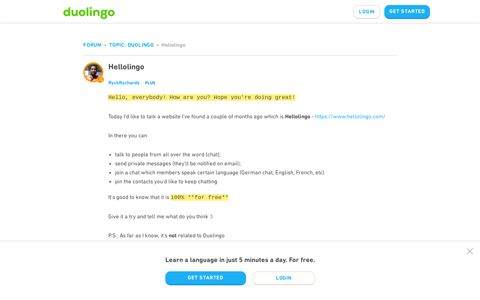 Hellolingo - Duolingo