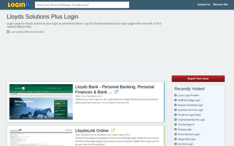 Lloyds Solutions Plus Login - Loginii.com