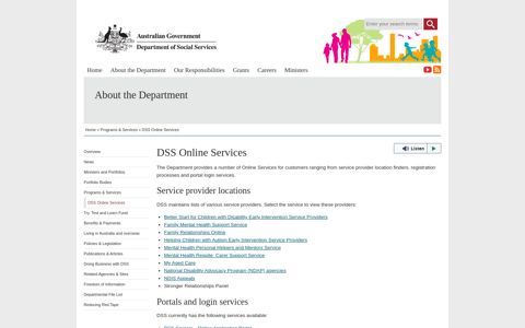 DSS Online Services | Department of Social Services ...