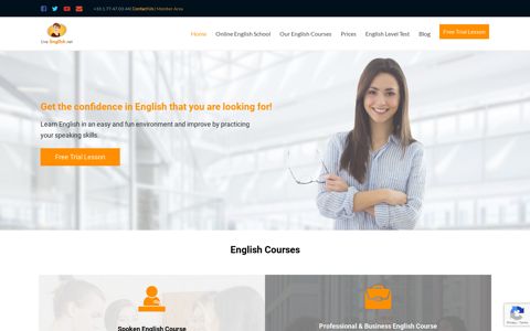Live-English.net: Learn English Online by Webcam - Skype or ...