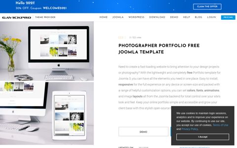 Portfolio - Free Photography template for Joomla | GavickPro
