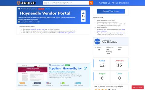 Hayneedle Vendor Portal