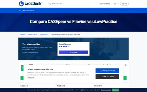 Compare CASEpeer vs Filevine vs uLawPractice - Crozdesk