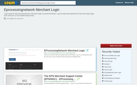 Eprocessingnetwork Merchant Login - Loginii.com