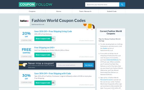 Fashionworld.co.uk Coupon Codes 2020 (50% discount ...