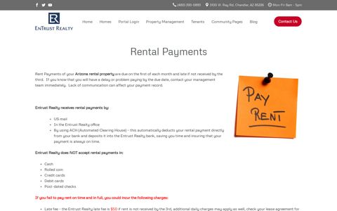 Rental Payments | Entrust Realty and Management