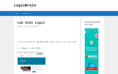 Lab Aids Login | Lab Aids - LoginBrain