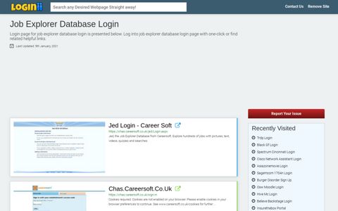 Job Explorer Database Login - Loginii.com