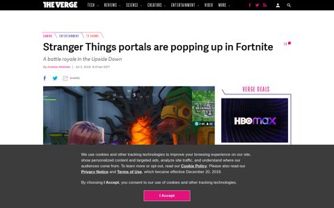 Stranger Things portals are popping up in Fortnite - The Verge