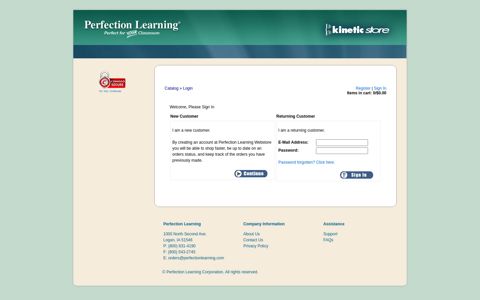 Perfection Learning Webstore
