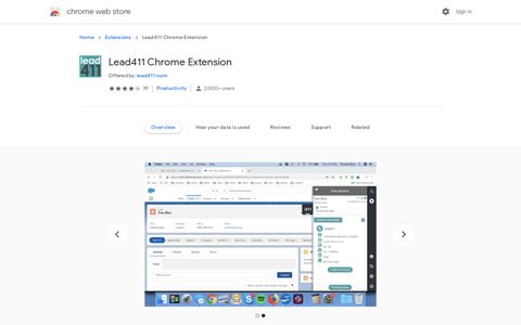 Lead411 Chrome Extension