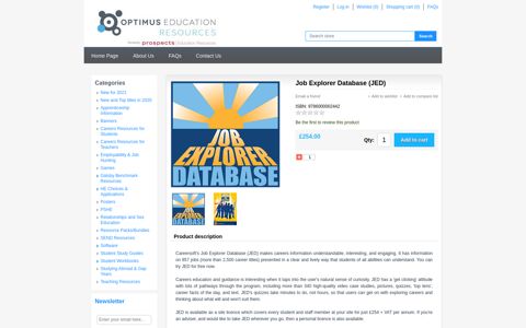 Prospects Education Resources. Job Explorer Database (JED)