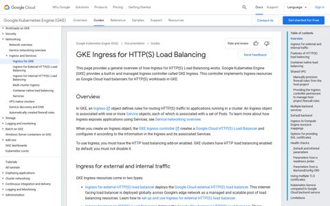 GKE Ingress for HTTP(S) Load Balancing - Google Cloud