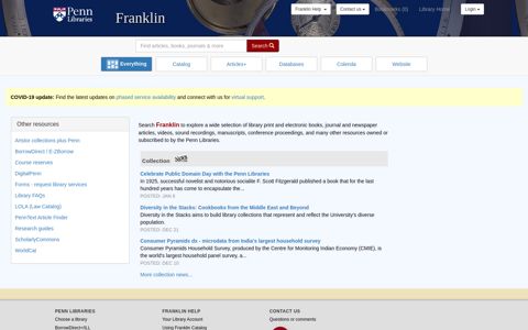 Franklin - University of Pennsylvania