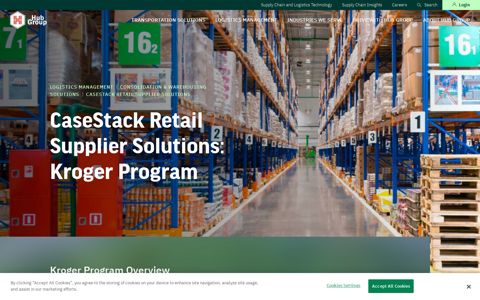 CaseStack Kroger Supplier Solution | Hub Group