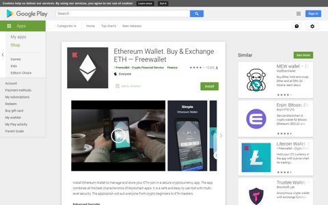 Ethereum Wallet. Buy & Exchange ETH — Freewallet - Apps ...
