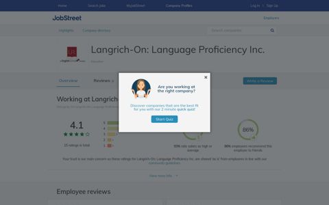 Working at Langrich-On: Language Proficiency Inc. company ...