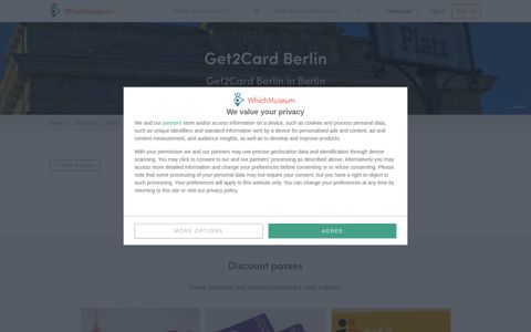 Get2Card Berlin: An overview for Berlin - WhichMuseum