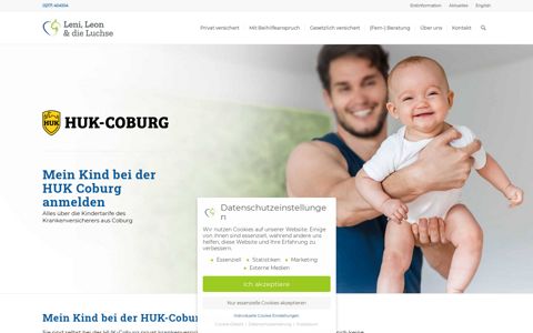 HUK Coburg | PKV-Kindertarife mit Cashback