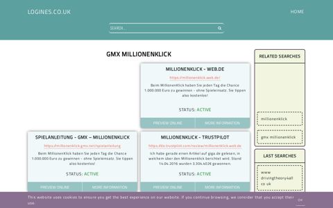 gmx millionenklick - General Information about Login