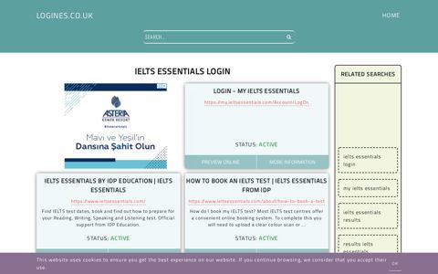 ielts essentials login - General Information about Login