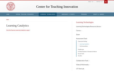 Learning Catalytics | Center for Teaching Innovation