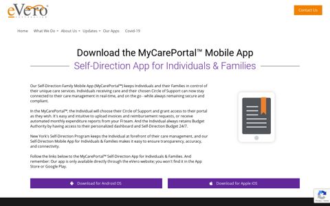 MyeVeroPortal™ Family & Individual App | eVero Corporation