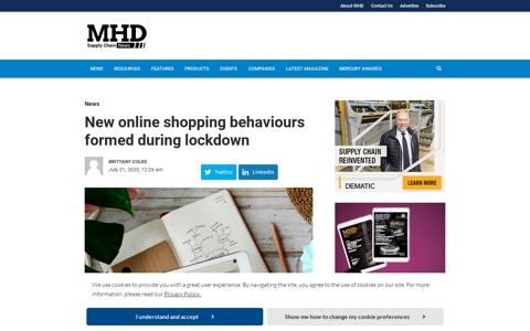 New online shopping behaviours formed during lockdown ...