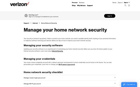 Home Network Security | Verizon Internet Support