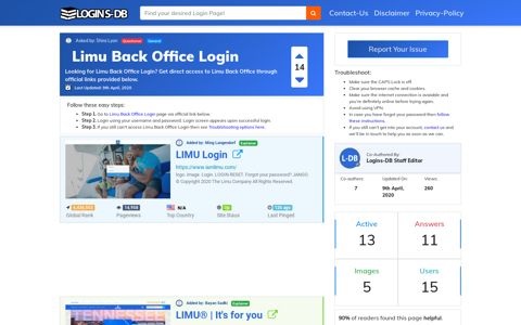 Limu Back Office Login - Logins-DB