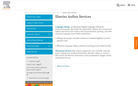 Elsevier Author Services - News - Elsevier