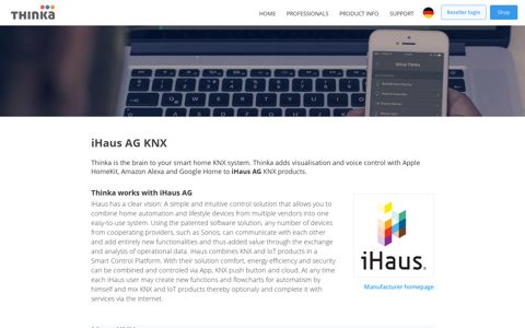 Thinka Works with iHaus AG