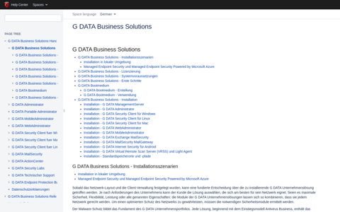 G DATA Business Solutions - Business Solutions - Help Center