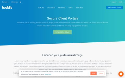 Secure Client Portal | Huddle