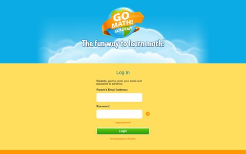 Log in to Go Math! Academy