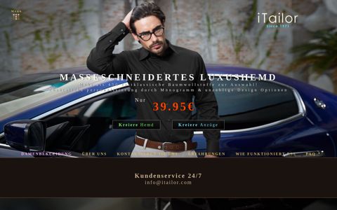 Herrenmassanzug & Online Schneiderei/ iTailor